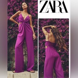 Gorgeous magenta jumpsuit by Zara.